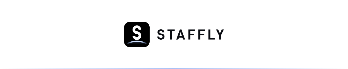 Staffly email header, light